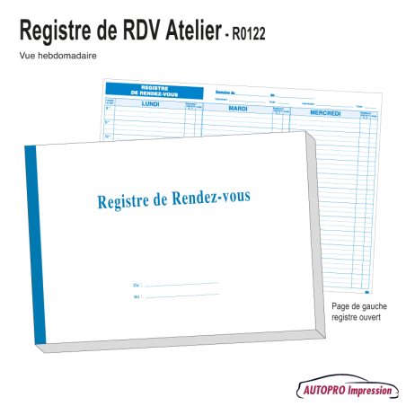 Registre de Rendez-Vous Atelier